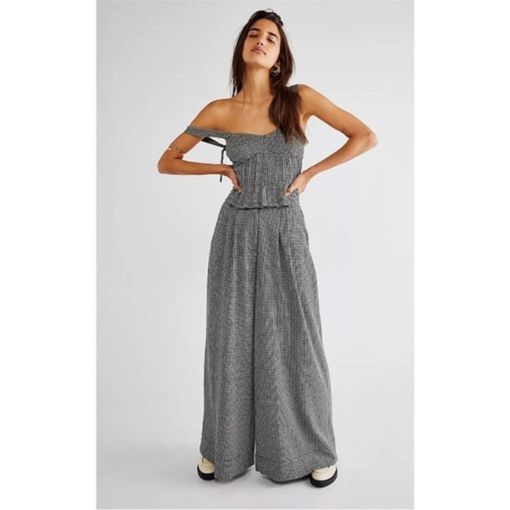 Free People Josie Houndstooth Set